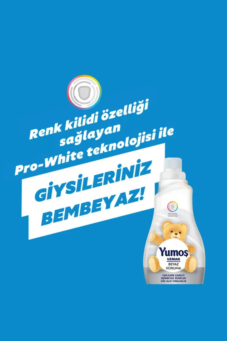 Yumoş Uzman Konsantre Çamaşır Yumuşatıcısı Grileşme Karşıtı 1200 ML