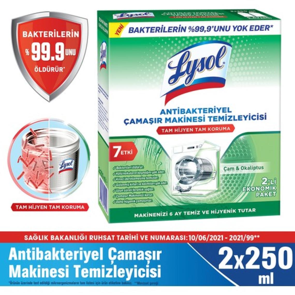 Lysol Çamaşır Makinesi Temizleyici 2X250 ml