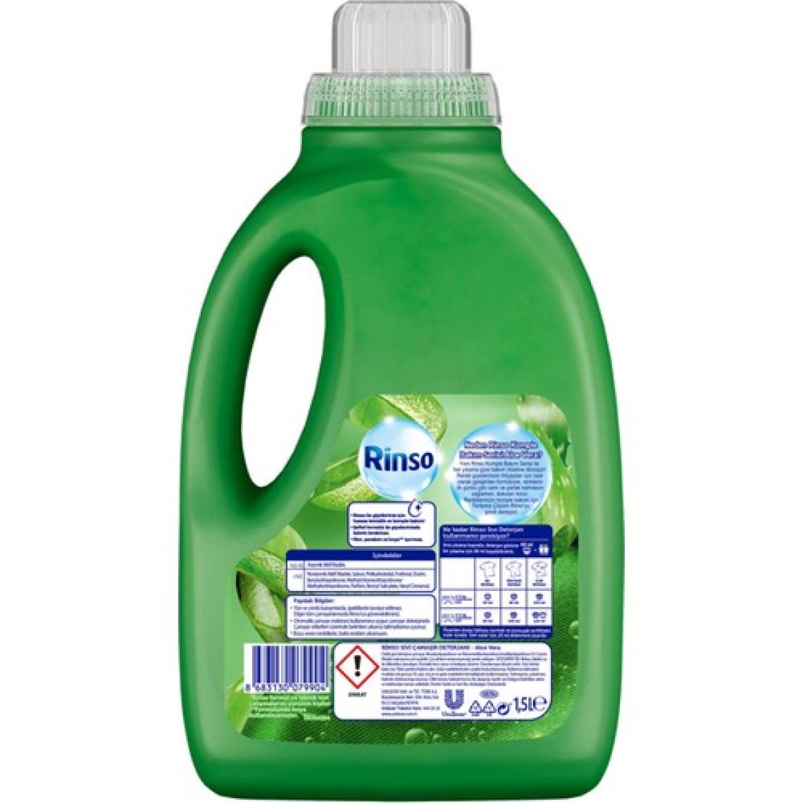 Rinso Sıvı Çamaşır Deterjanı Komple Bakım Serisi Aloe Vera Renkliler Için 1.5 L