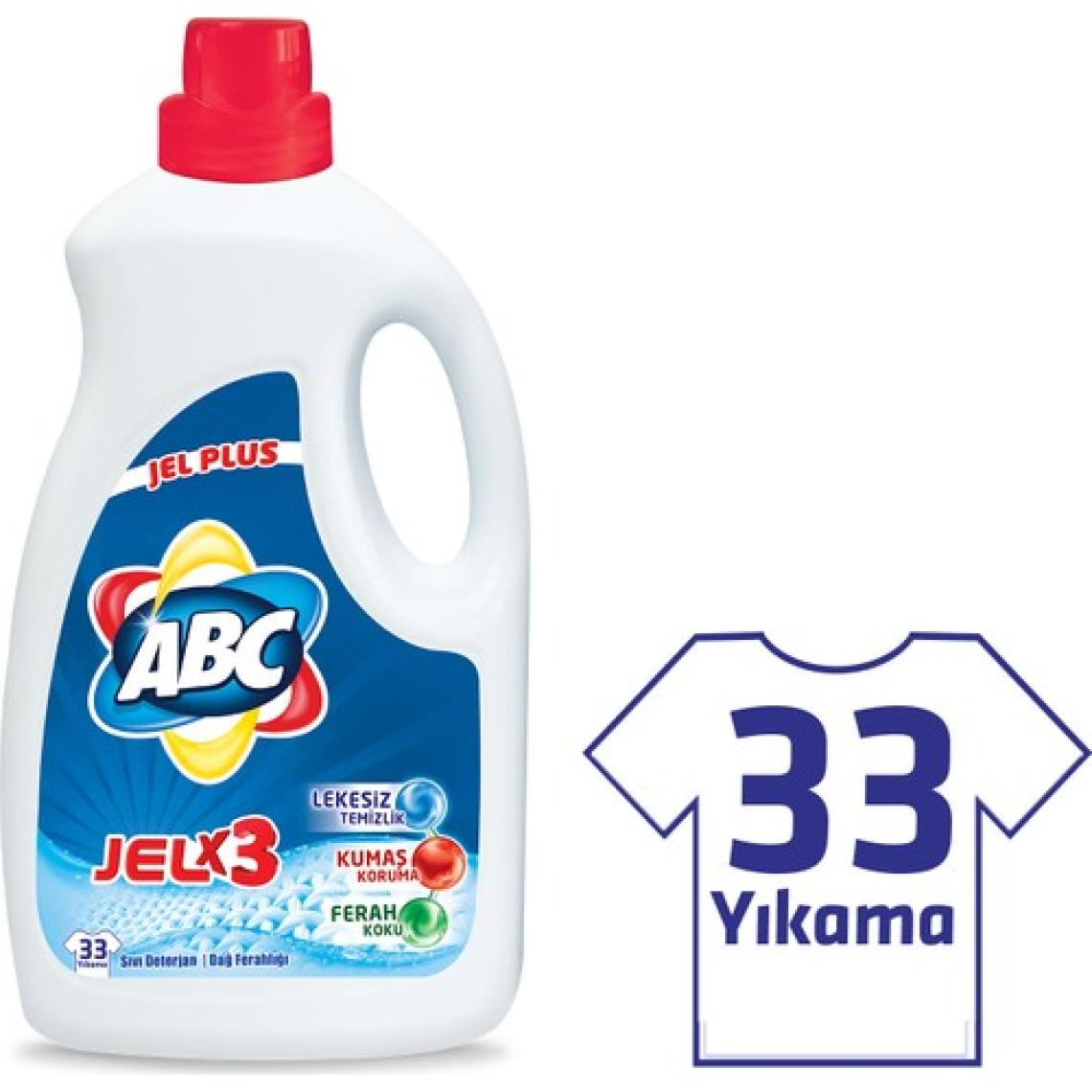 ABC Jel Çamaşır Deterjanı Dağ Ferahlığı 2145 ml (33 Yıkama)