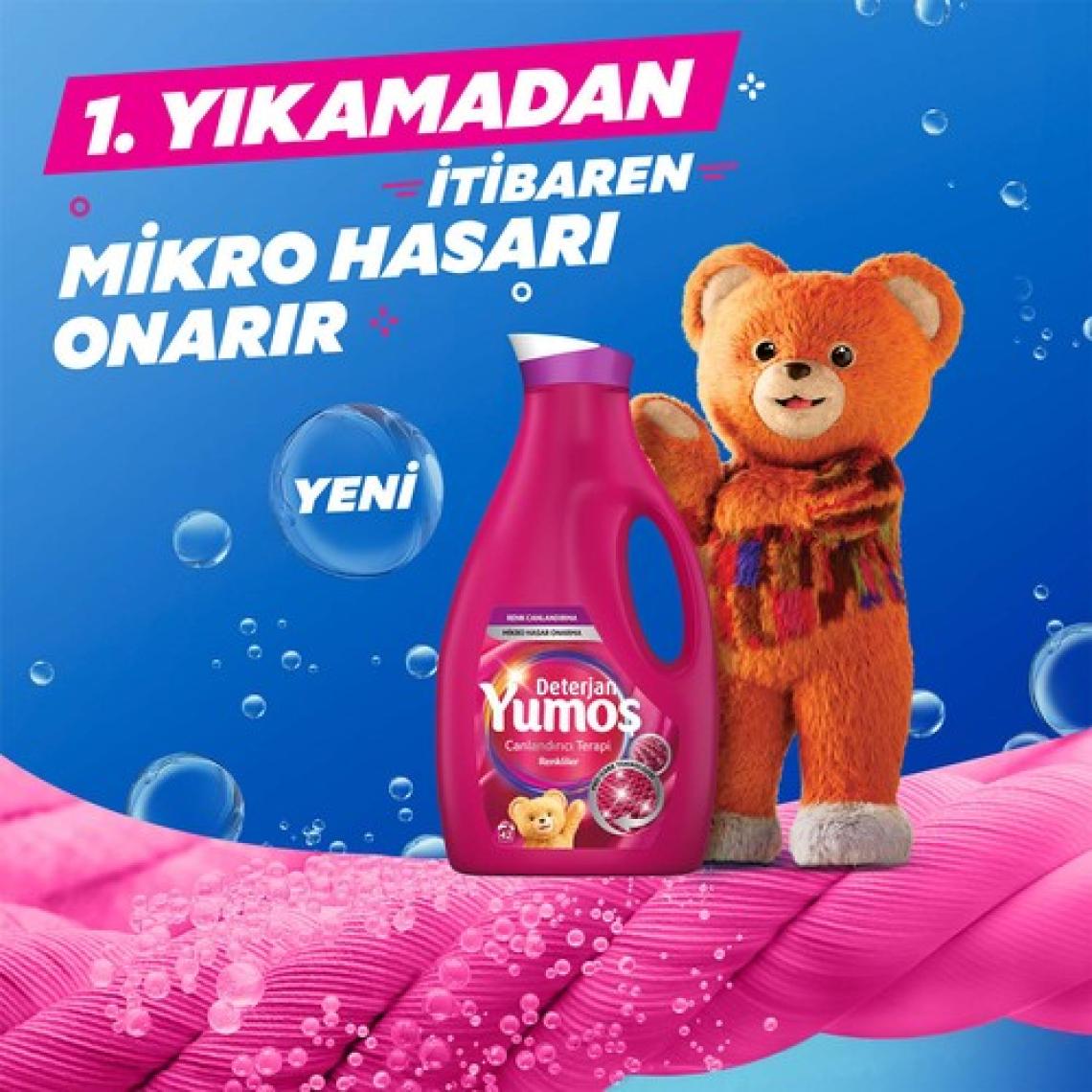 Yumoş Sıvı Deterjan Renkliler İçin Canlandırıcı Bakım 2520 ml