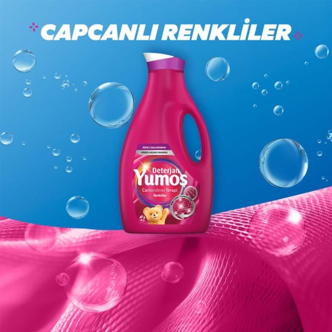 Yumoş Sıvı Deterjan Renkliler İçin Canlandırıcı Bakım 2520 ml