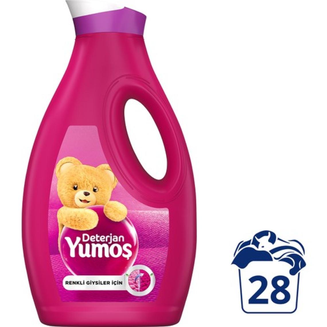 Yumoş Sıvı Bakım Çamaşır Deterjanı Renkli Giysiler 1690 ml