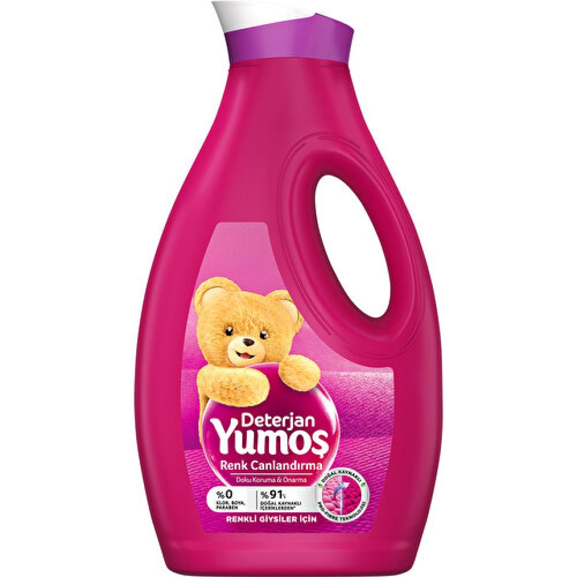 Yumoş Sıvı Bakım Çamaşır Deterjanı Renkli Giysiler 1690 ml