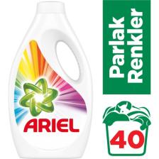 Ariel 40 Yıkama Sıvı Çamaşır Deterjanı Parlak Renkler