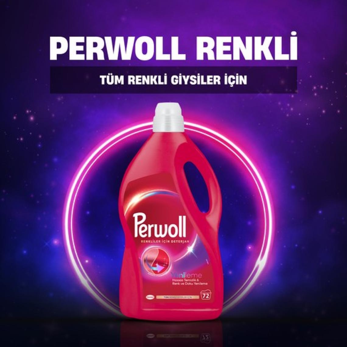 Perwoll Renkli Hassas Sıvı Bakım Deterjanı 3.96L (72 Yıkama)