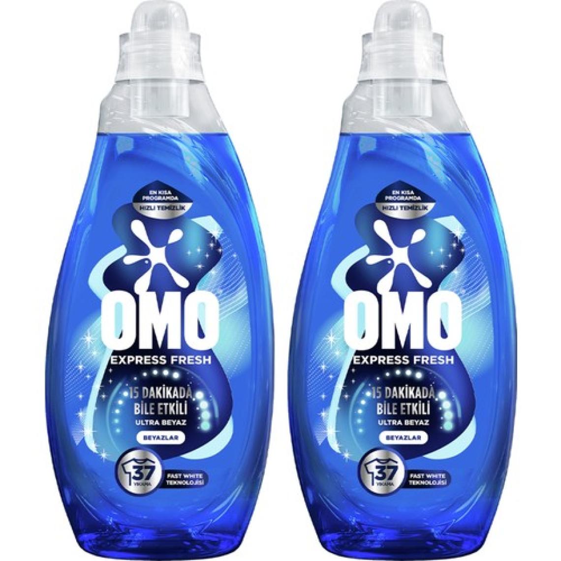 Omo Express Fresh Ultra Beyaz Sıvı Çamaşır Deterjanı 1480 ml X2