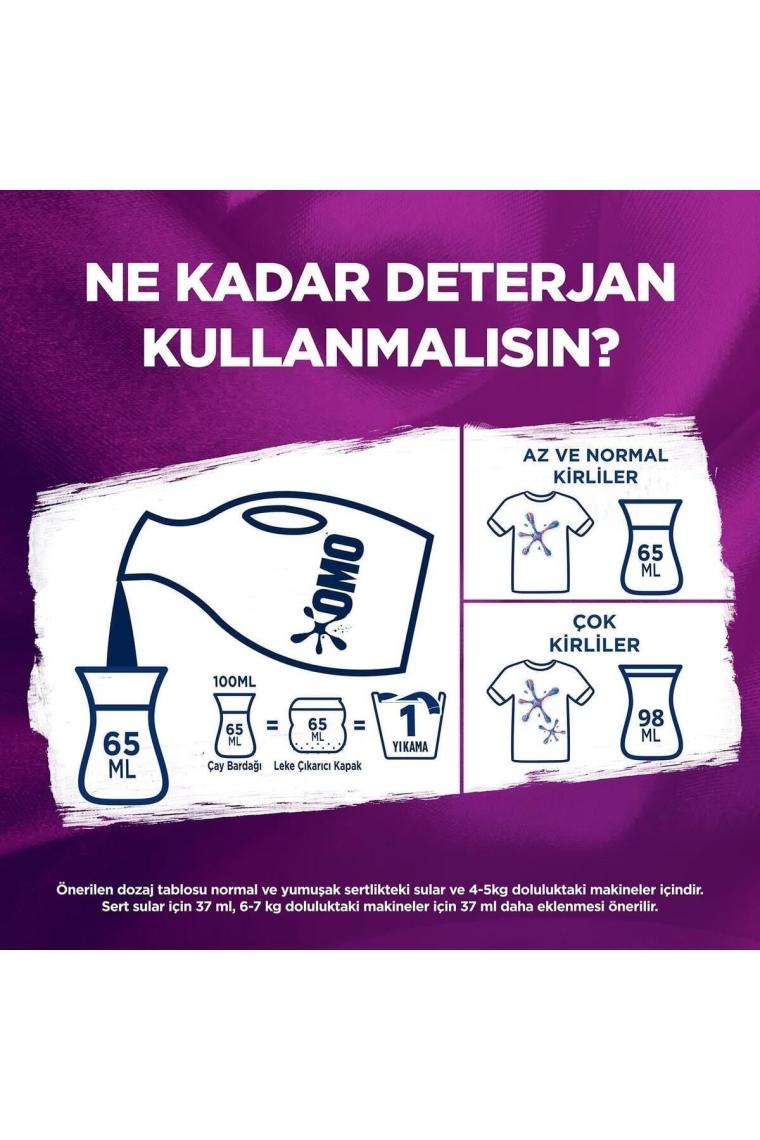 Omo Active Fresh Cold Power Renkliler için Sıvı Deterjan 1.69 lt