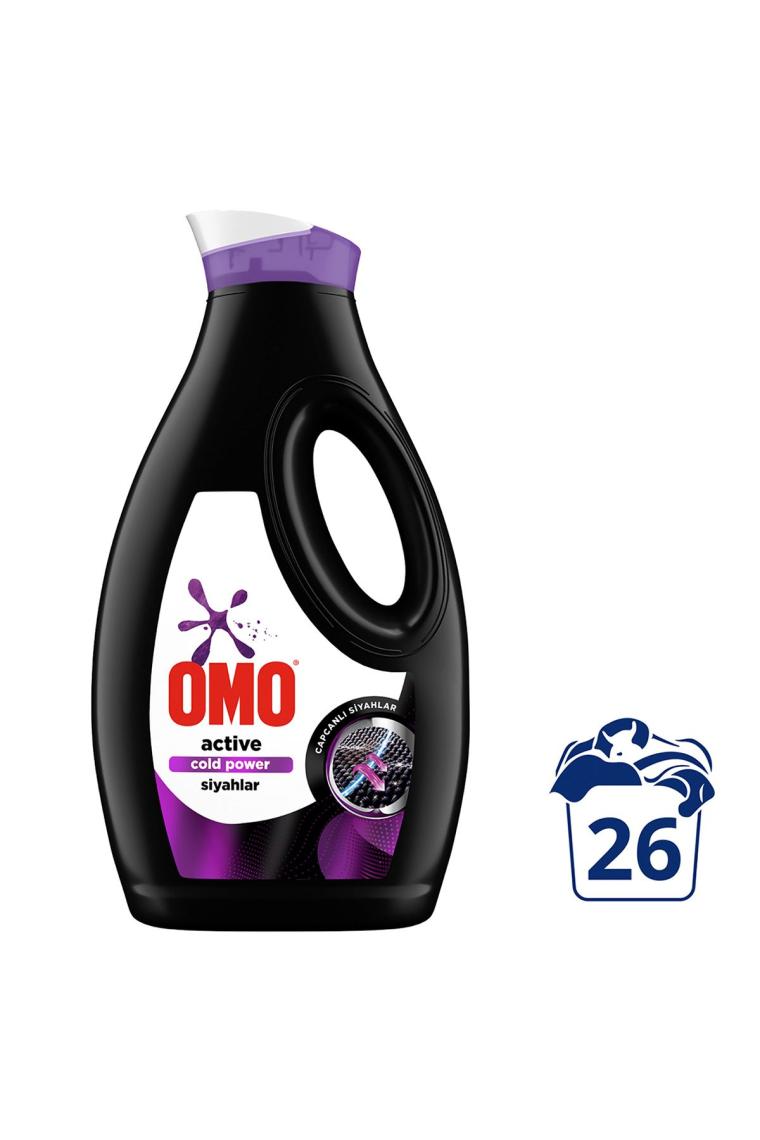 Omo Active Cold Power Siyahlar için Sıvı Deterjan 1.69 lt