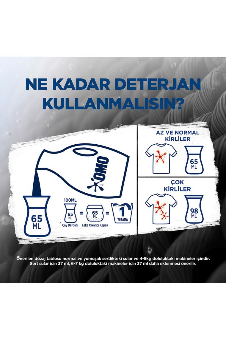 Omo Active Cold Power Siyahlar için Sıvı Deterjan 1.69 lt