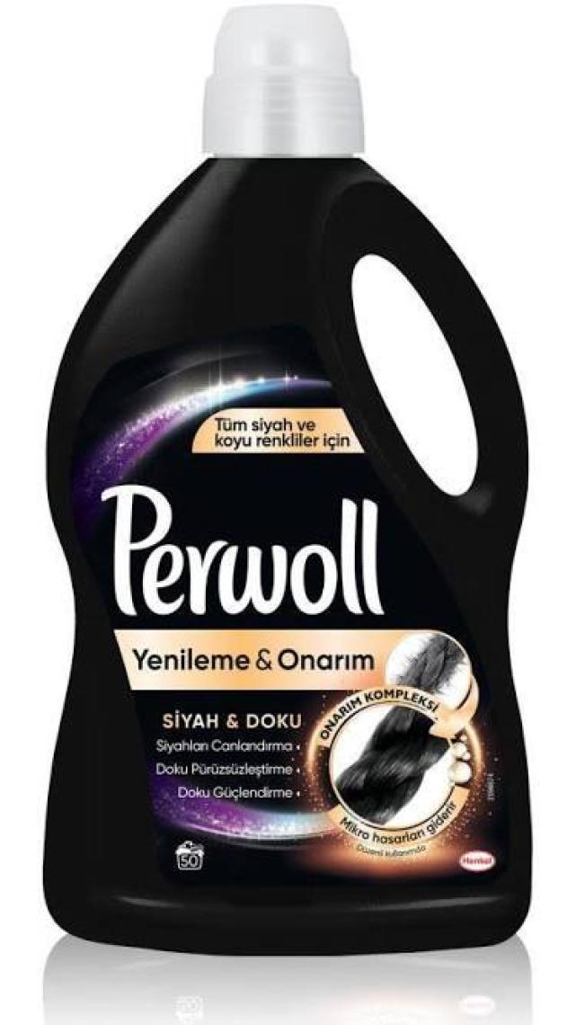 Perwoll Yenileme Siyah 2x2.97L & Perwoll Yenileme Çiçek Cazibesi Renkliler 2.75L (3'lü Set)