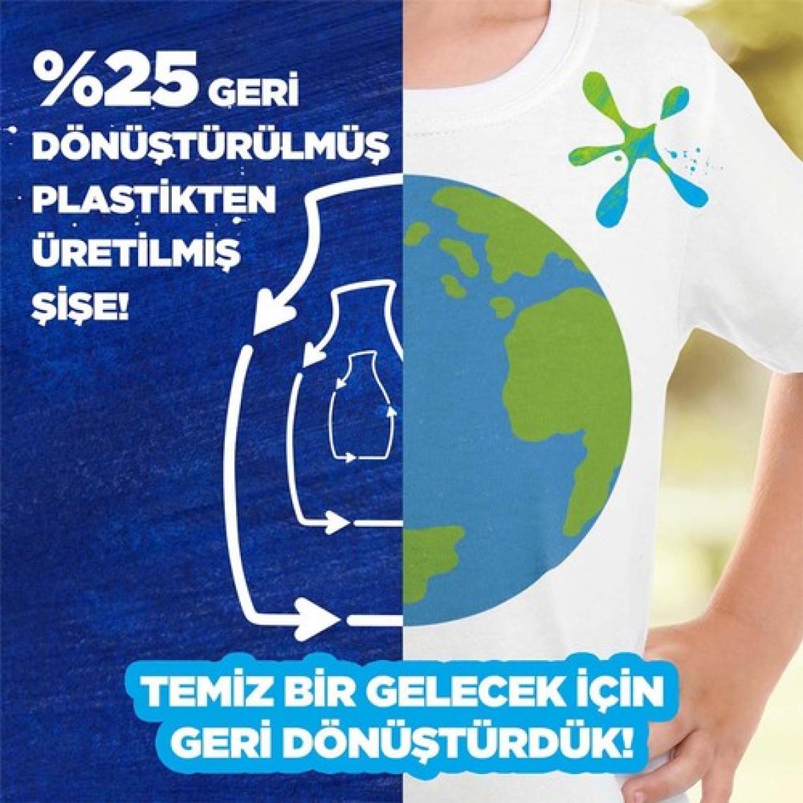 Omo Sıvı Çamaşır Deterjanı Active Fresh Beyazlar İçin Leke Çıkarıcı 1690 ml x3