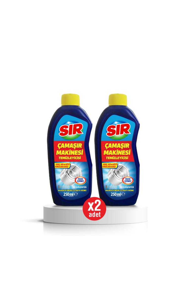 Sır Çamaşır Makinesi Temizleyici 250 Ml. 2'li