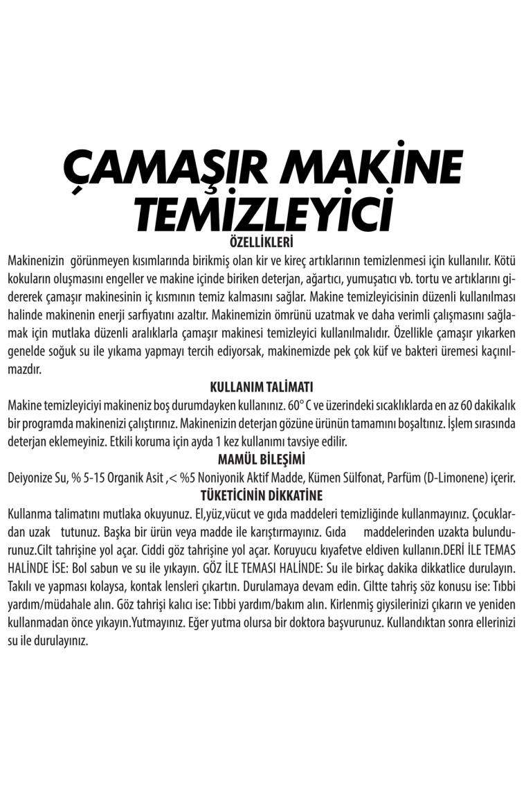 Sır Çamaşır Makinesi Temizleyici 250 Ml. 2'li
