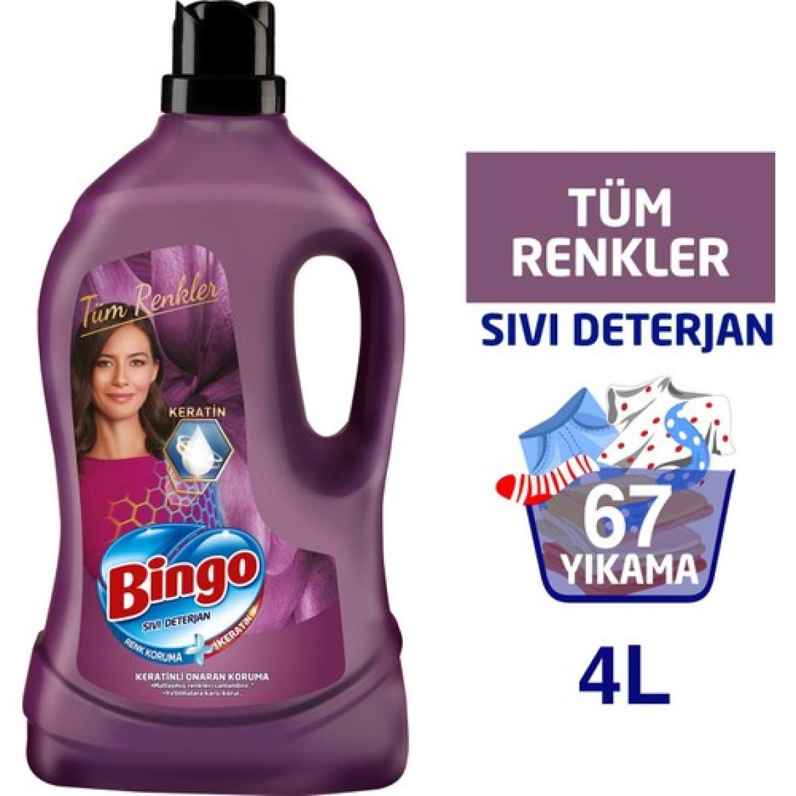 Bingo Yıkama Sıvı Deterjan 67 Yıkama 4 lt