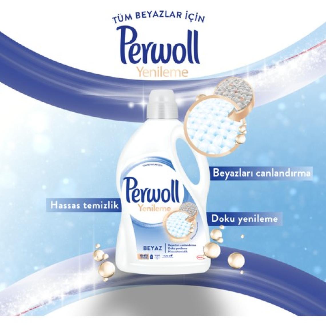 Perwoll Yenileme Beyazlar için Sıvı Detarjan 54 Yıkama 2.97 lt