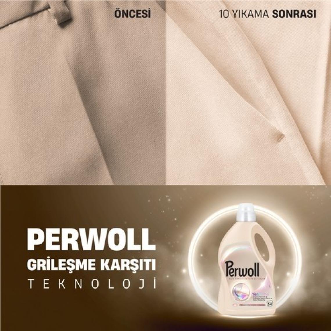 Perwoll Açık Renkliler İçin Hassas Sıvı Bakım Deterjanı 2. 97L (54 Yıkama)