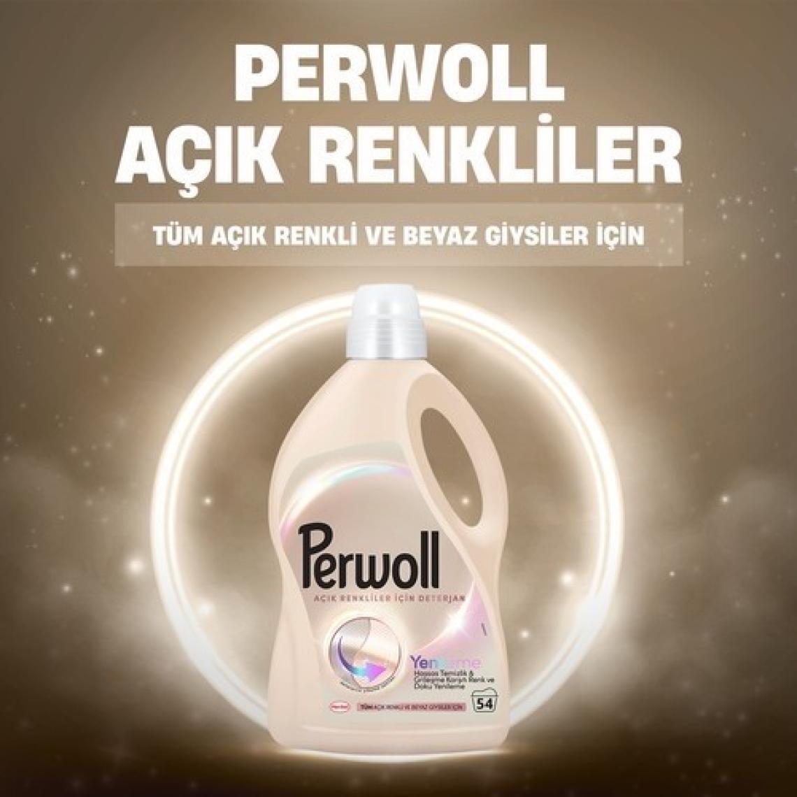 Perwoll Açık Renkliler İçin Hassas Sıvı Bakım Deterjanı 2. 97L (54 Yıkama)