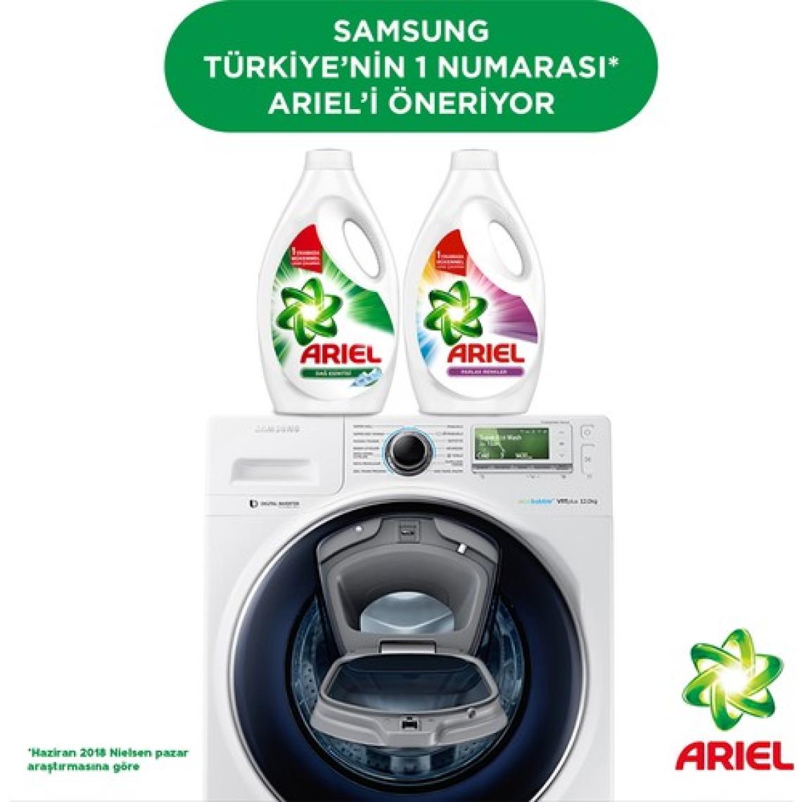 Ariel Sıvı Çamaşır Deterjanı Dağ Esintisi 33 Yıkama Beyazlar ve Renkliler İçin 4'lü Paket