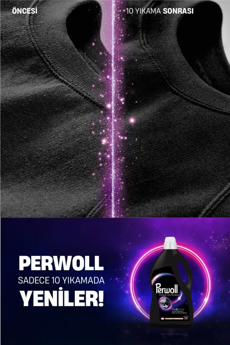 Perwoll Siyah Hassas Sıvı Bakım Deterjanı 3.96L (72 Yıkama)