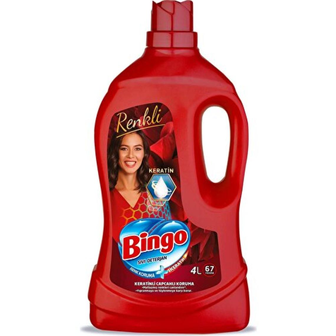 Bingo Renkli Sıvı Bakım Çamaşır Deterjanı 4 L