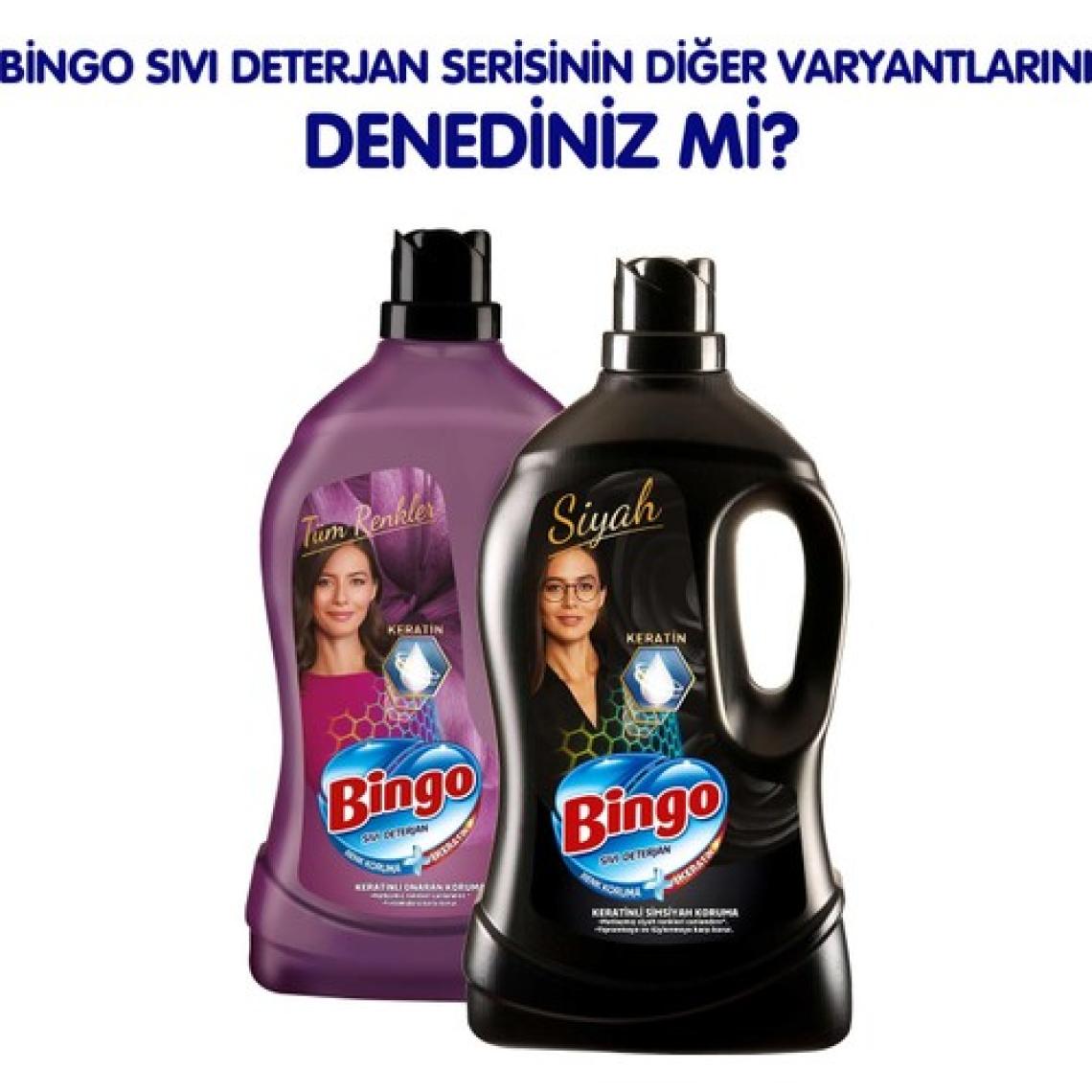 Bingo Renkli Sıvı Bakım Çamaşır Deterjanı 4 L
