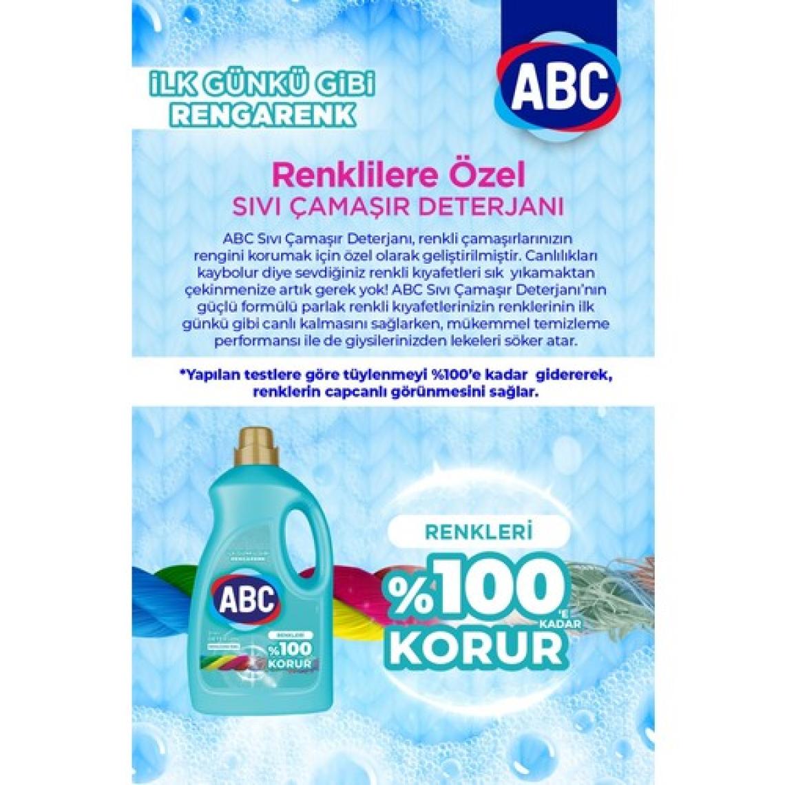 Abc Sıvı Deterjan Renkliler 2'li Set