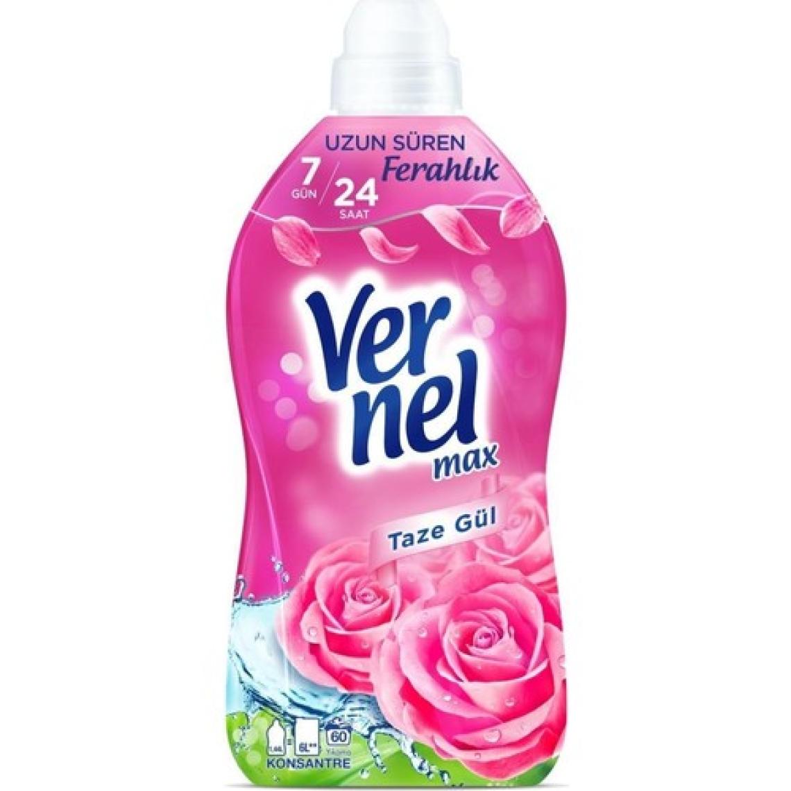 Vernel Max Taze Gül 1.44L & Vernel Max Naturals Şakayık ve Beyaz Çay 1.44L & Vernel Max Naturals Mineraller ve Hindistan Cevizi 1.44L (3'lü Set)