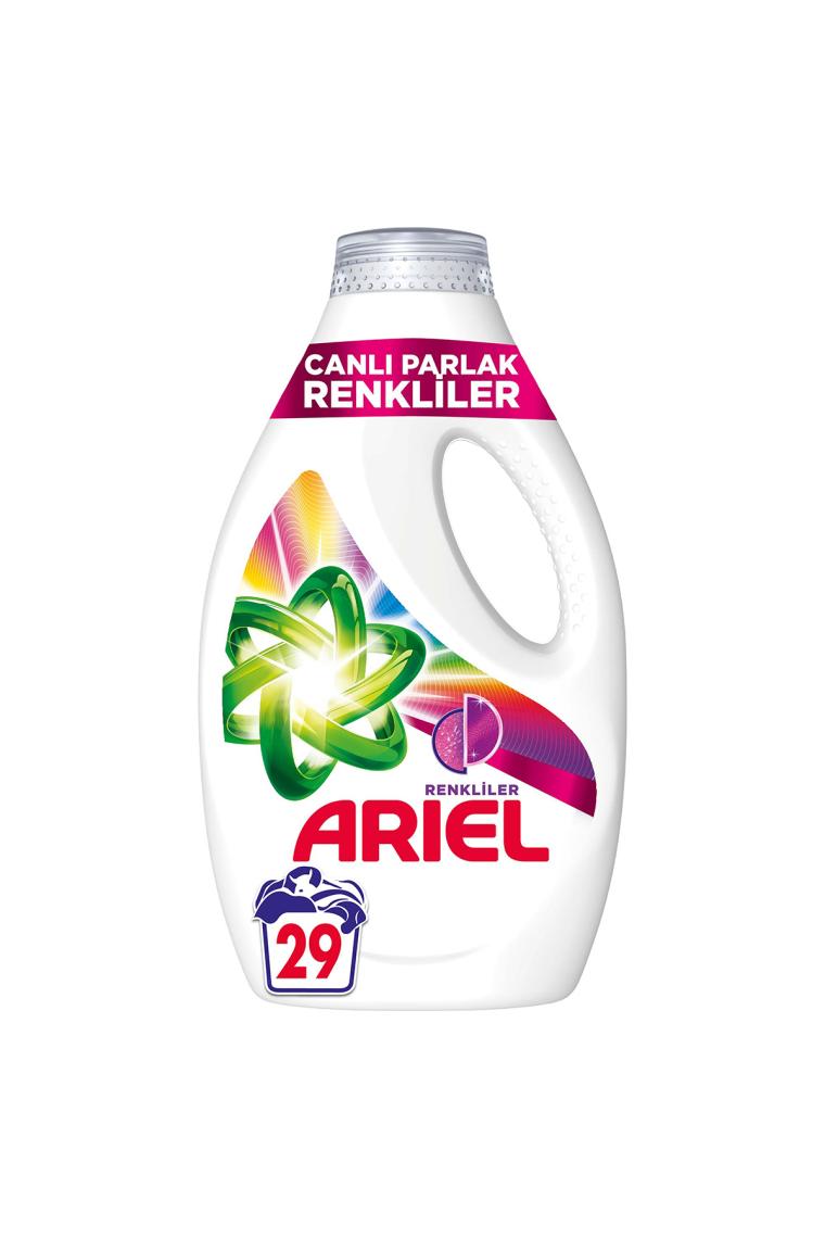 Ariel Canlı Parlak Renkliler Sıvı Deterjan 29 Yıkama 1.595 lt