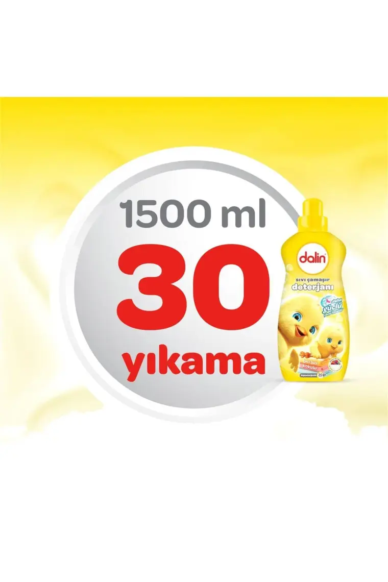 Dalin Sensitive Doğal Sabun Bazlı Sıvı Çamaşır Deterjanı 1500 ml