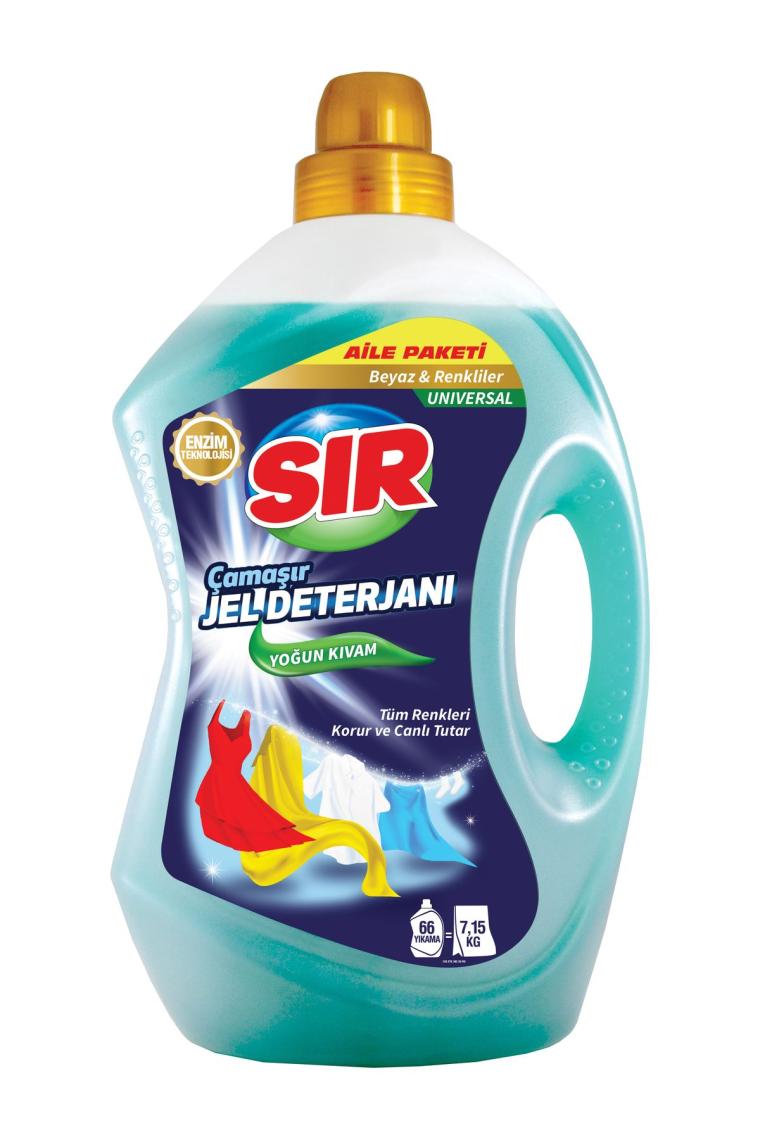 Sır Çamaşır Jel Deterjanı Beyaz ve Renkliler 3 L