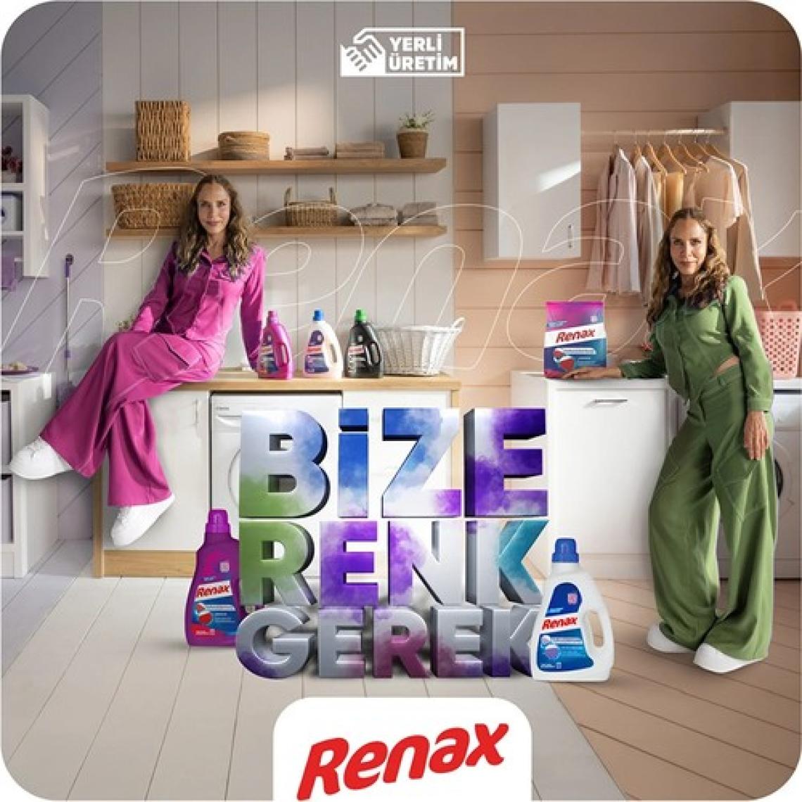 Renax Sıvı Çamaşır Deterjanı Renkliler 2520 ml x 2 Adet