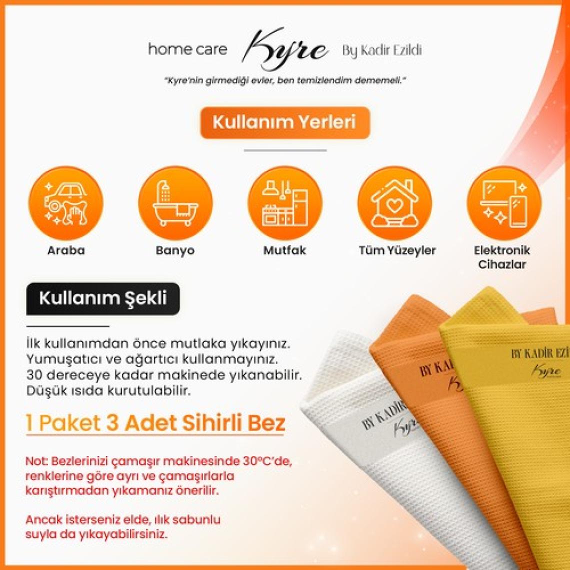 Çok Amaçlı Sihirli Bez 3 Adet | Mikrofiber Kumaş | Üstün Parlaklık & Temizlik