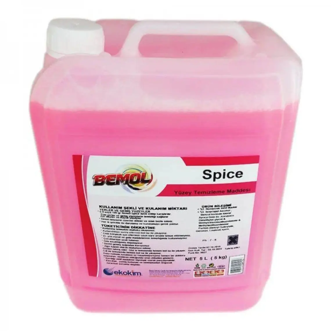 Bemol Yuzey Temızleyıcı 5 Lt