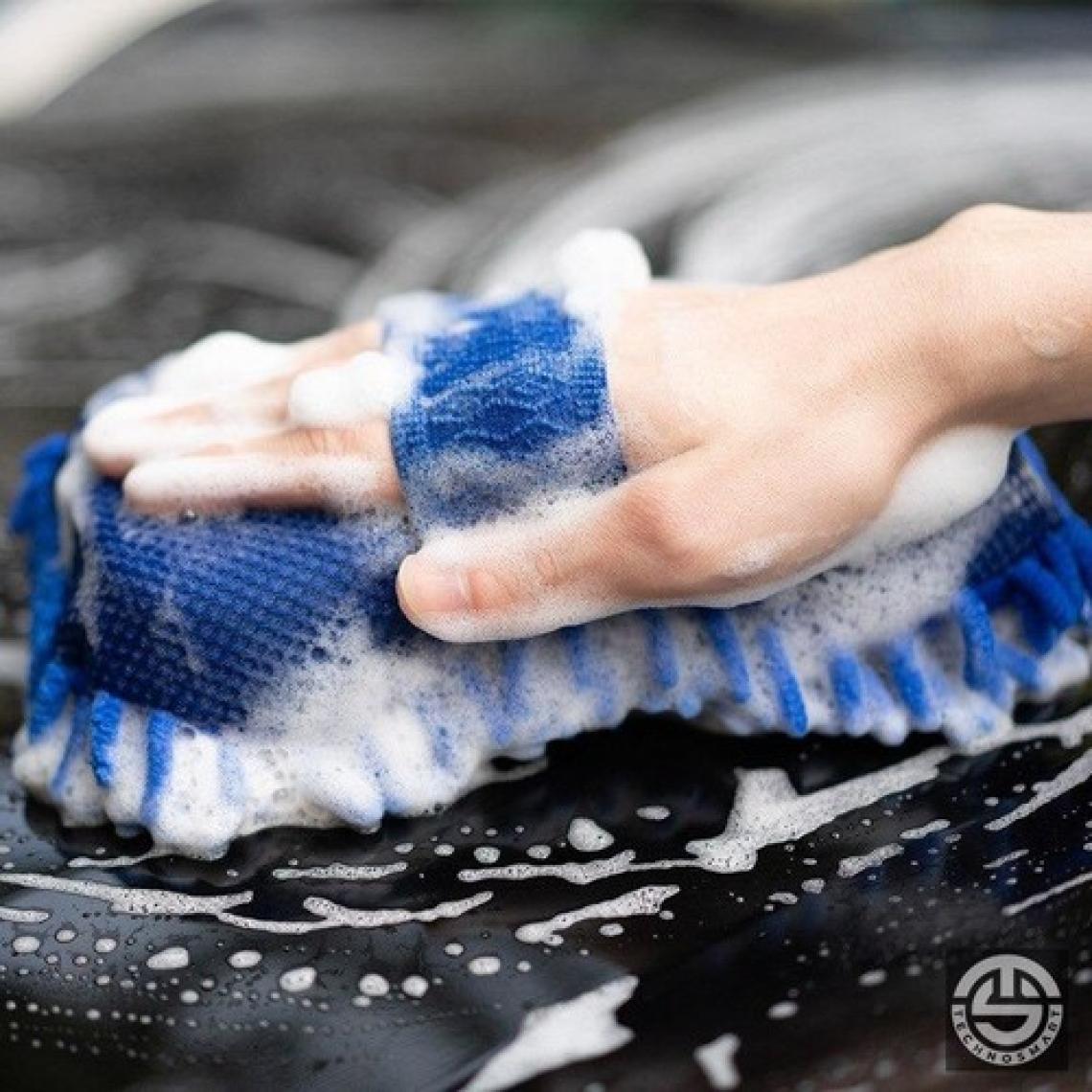 Technosmart Mikrofiber Araba Yıkama Süngeri Temizleme Oto Bakım Yıkama Bezi Havlu