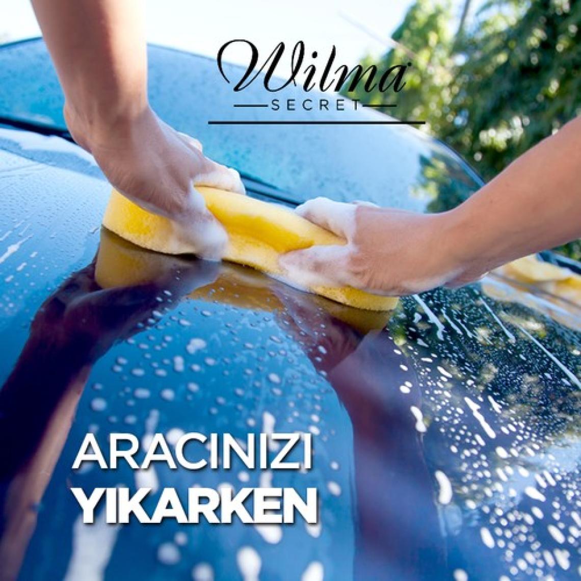 Wilma Secret Oto Yıkama Süngeri - 3'lü Set - Sarı-Pembe-Mavi