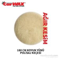 Carwax Koyun Yünü Polisaj Keçesi Sarı 180 Mm