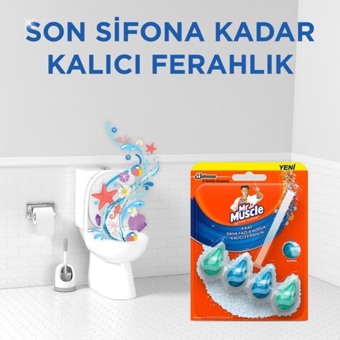 Mr Muscle Active Clean Klozet Blok Marine