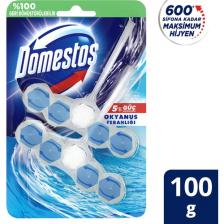 Domestos WC Blok 5'li Güç Tuvalet Bloğu Okyanus Ferahlığı Maksimum Hijyen 100 G