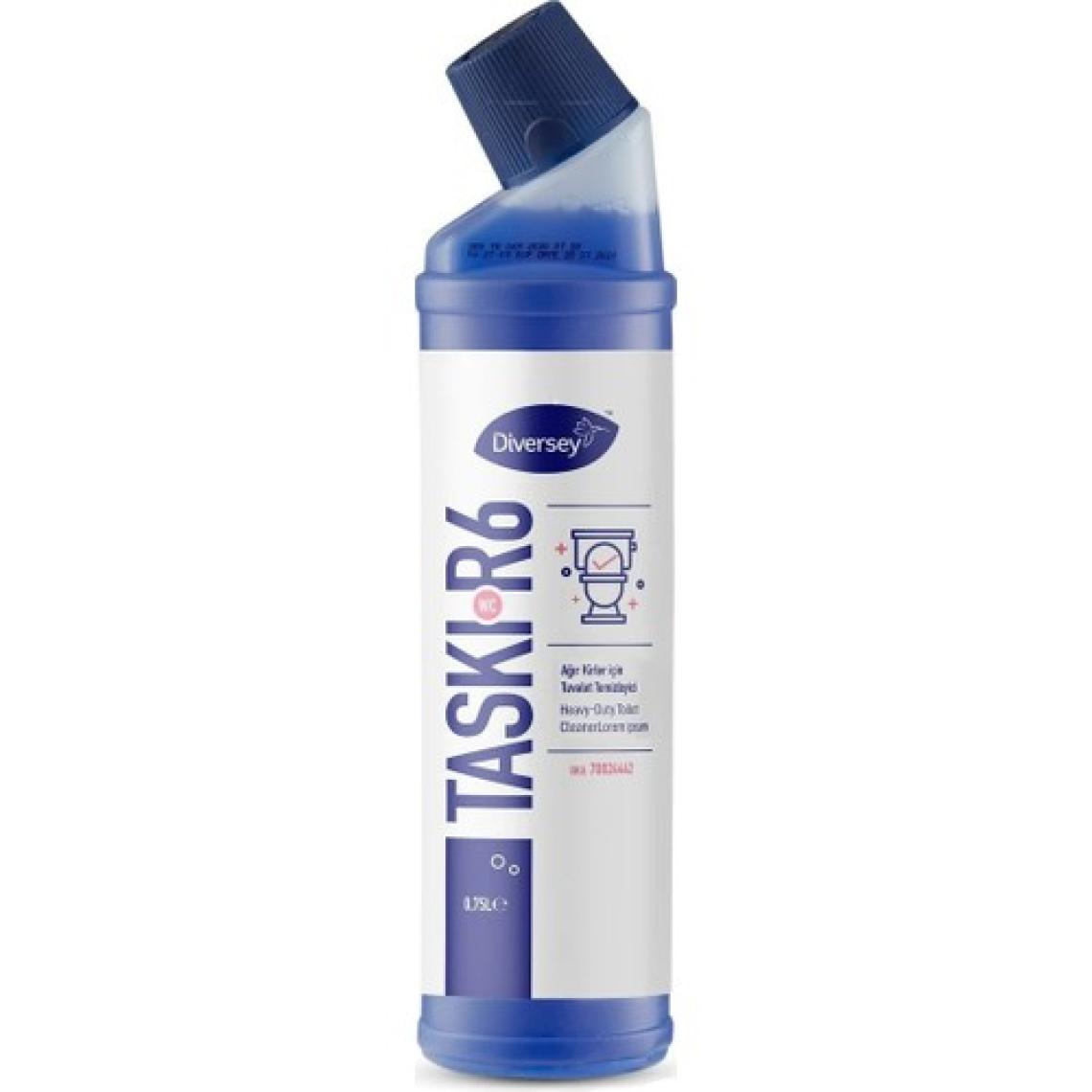 Diversey Taski Room Care R6 Ağır Kirler Için Klozet Temizlik Ürünü 750ML-3 Adet