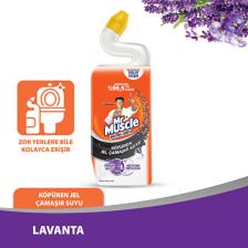 Mr. Muscle Tuvalet Temizleyici Köpüren Jel Çamaşır Suyu Katkılı Lavanta 750 ml