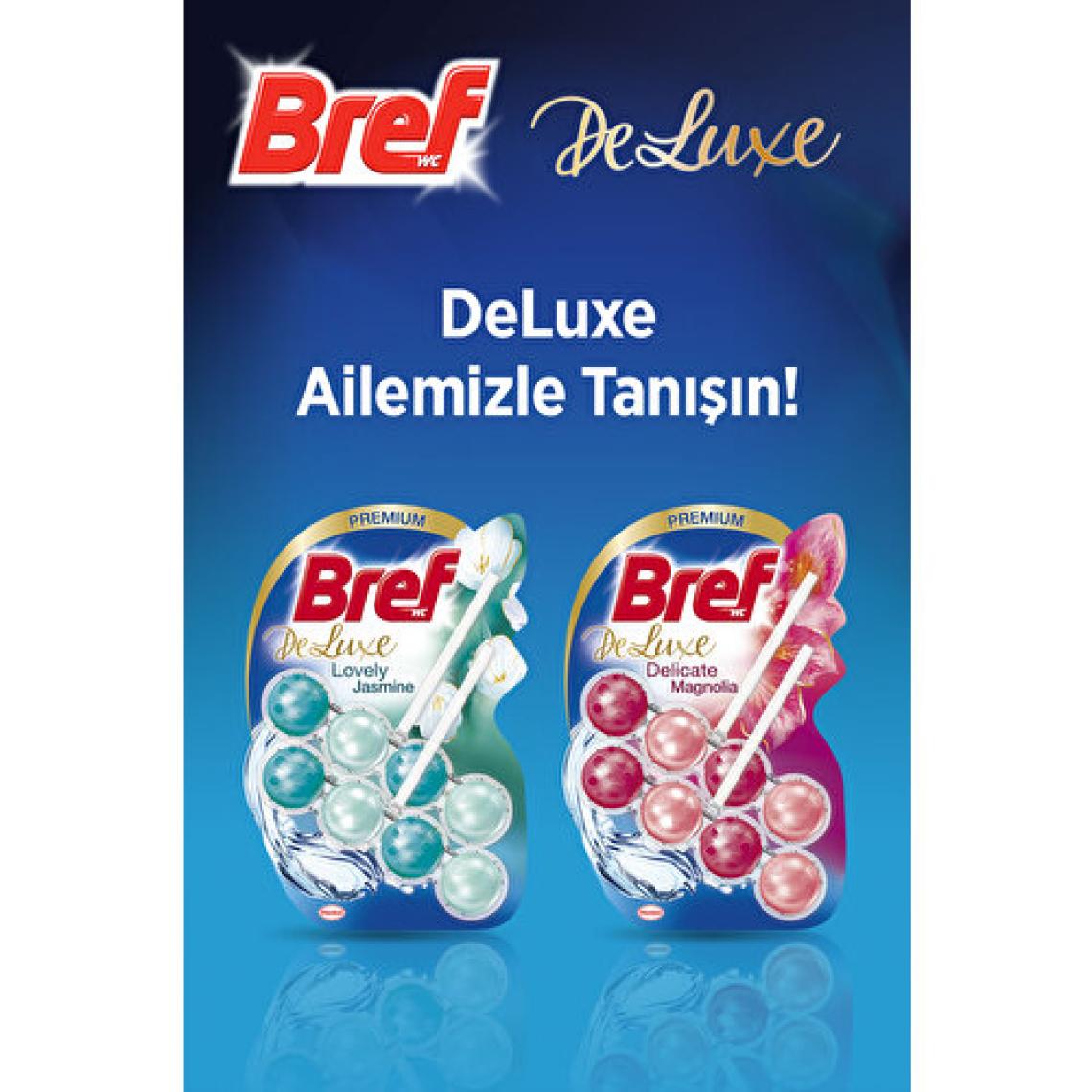 Bref WC Deluxe Duopack Katı Tuvalet Bloğu Manolya