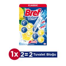 Bref Wc Power Aktiv Duopack Limon 50 gr 2'li Katı Koku Giderici