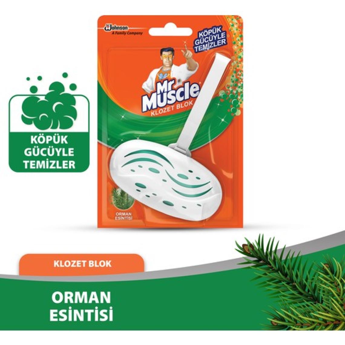 Mr Muscle Klozet Blok Orman Esintisi Tuvalet Temizleyici