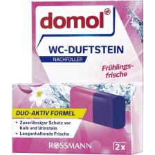 Domol WC Kokusu Blok 2 x 40 gr Yedek Bahar Ferahlığı