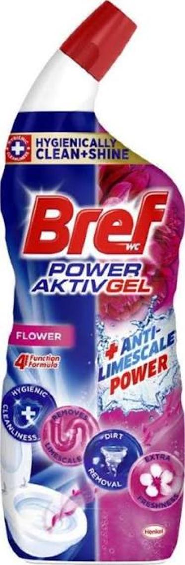 Bref WC Power Aktiv Tuvalet Temizleyici Jel Çiçeksi Kokular 750 Ml