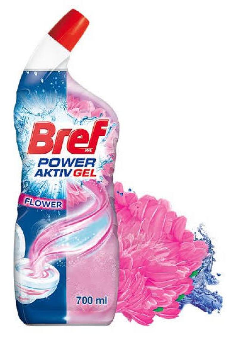 Bref WC Power Aktiv Tuvalet Temizleyici Jel Çiçeksi Kokular 750 Ml