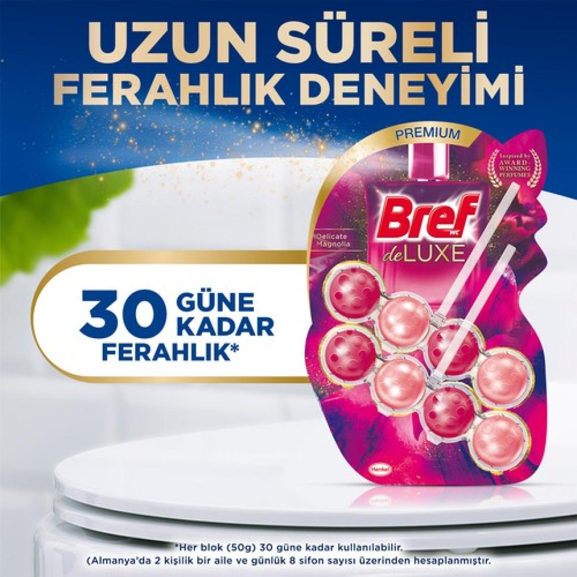 Bref WC Deluxe Duopack Katı Tuvalet Bloğu Manolya