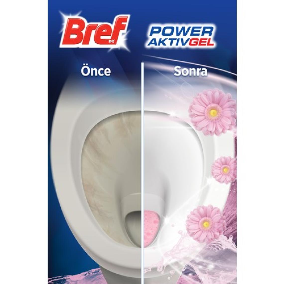 Bref WC Power Aktiv Tuvalet Temizleyici Jel Çiçeksi Kokular 700 Ml