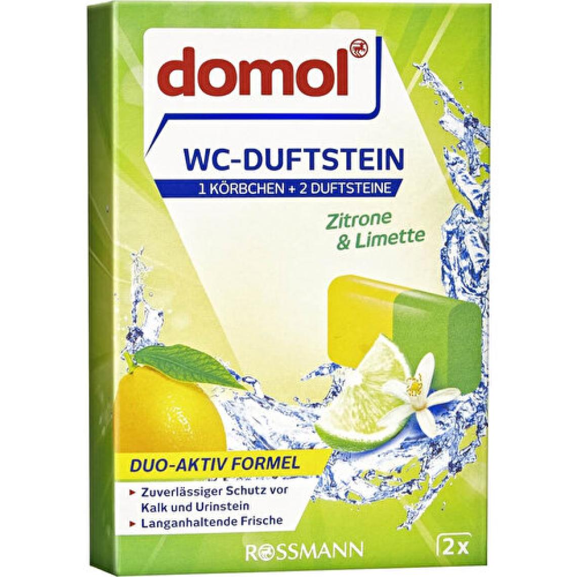 Domol WC Tuvalet Kokusu - Klozet Blok - Askı Aparatlı Limon 2 x 40 gr